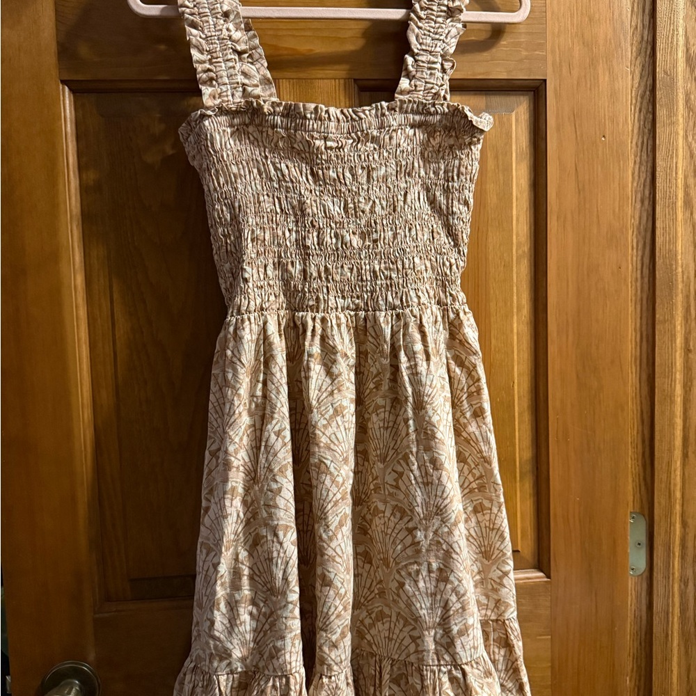 Madewell women’s medium Cream Patterned Dress